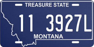 MT license plate 113927L