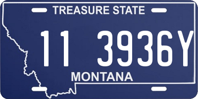 MT license plate 113936Y