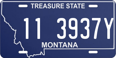 MT license plate 113937Y