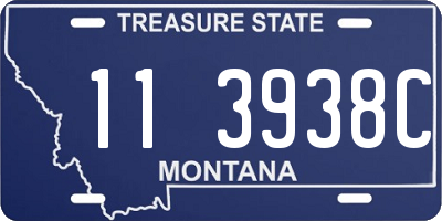 MT license plate 113938C