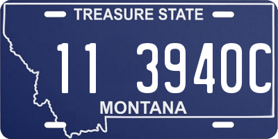 MT license plate 113940C