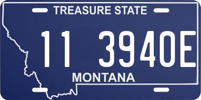 MT license plate 113940E