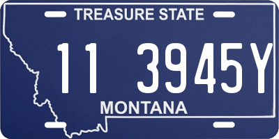 MT license plate 113945Y
