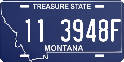 MT license plate 113948F