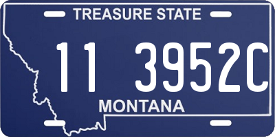 MT license plate 113952C