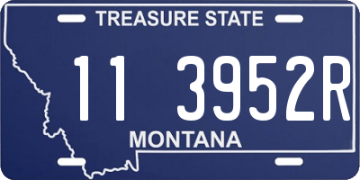 MT license plate 113952R