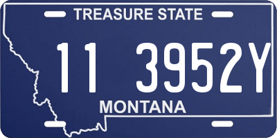 MT license plate 113952Y
