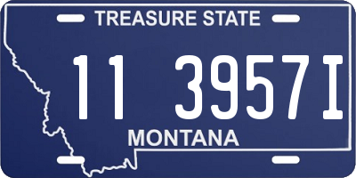 MT license plate 113957I