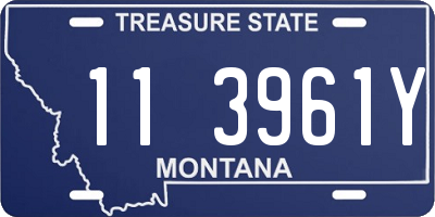 MT license plate 113961Y