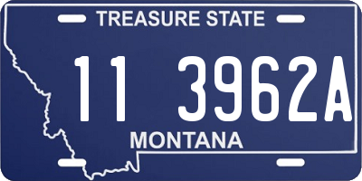 MT license plate 113962A