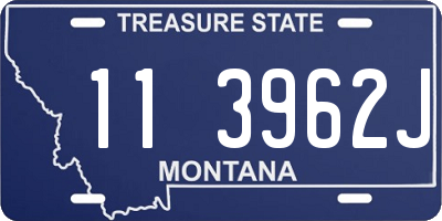 MT license plate 113962J