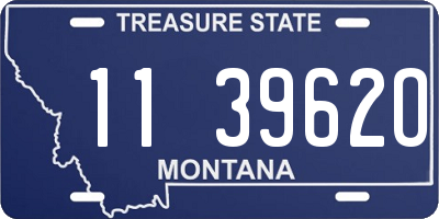 MT license plate 113962O