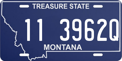 MT license plate 113962Q