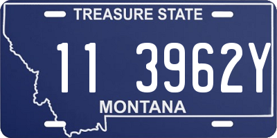 MT license plate 113962Y