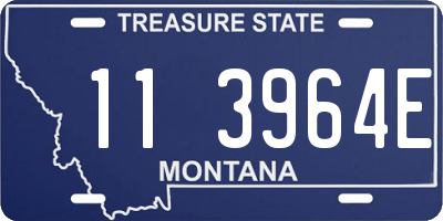 MT license plate 113964E