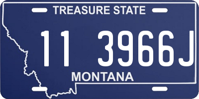 MT license plate 113966J