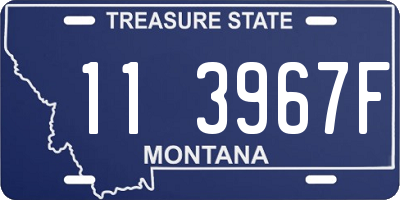 MT license plate 113967F