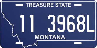 MT license plate 113968L