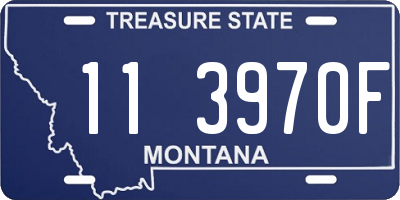 MT license plate 113970F