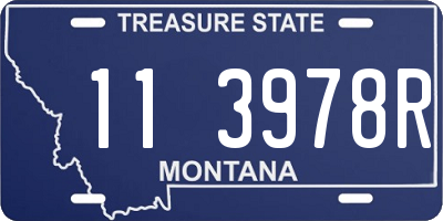 MT license plate 113978R