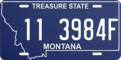 MT license plate 113984F