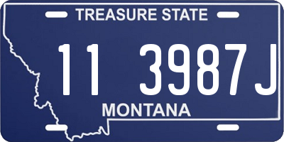 MT license plate 113987J