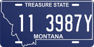MT license plate 113987Y