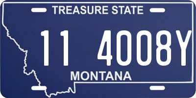 MT license plate 114008Y