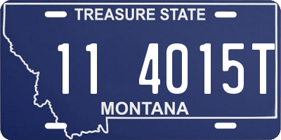 MT license plate 114015T