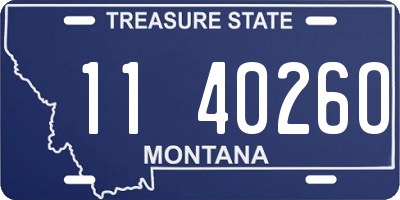 MT license plate 114026O