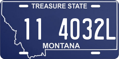 MT license plate 114032L