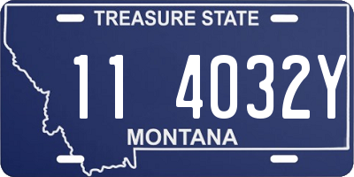 MT license plate 114032Y