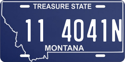 MT license plate 114041N