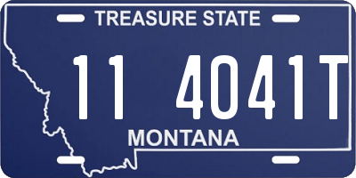 MT license plate 114041T