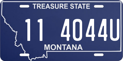 MT license plate 114044U