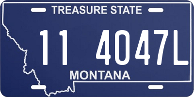 MT license plate 114047L