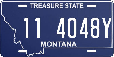 MT license plate 114048Y