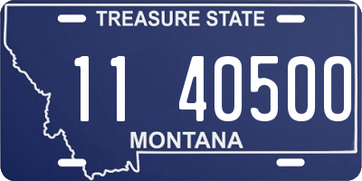 MT license plate 114050O