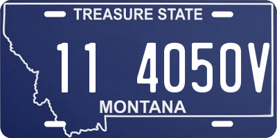 MT license plate 114050V