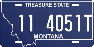 MT license plate 114051T