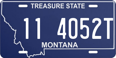 MT license plate 114052T