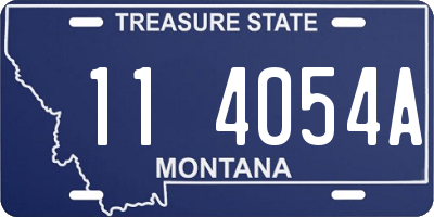 MT license plate 114054A