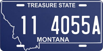 MT license plate 114055A