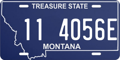 MT license plate 114056E