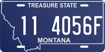 MT license plate 114056F