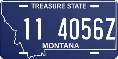 MT license plate 114056Z