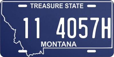 MT license plate 114057H