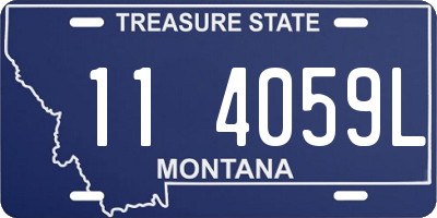 MT license plate 114059L