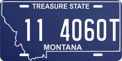 MT license plate 114060T