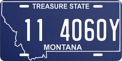 MT license plate 114060Y